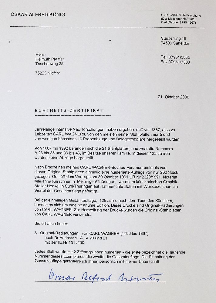 Große Abbildung Nr.4: 140-1554 Wagner,C.: (Literatur und illustrierte Bücher bis 19.Jahrhundert)