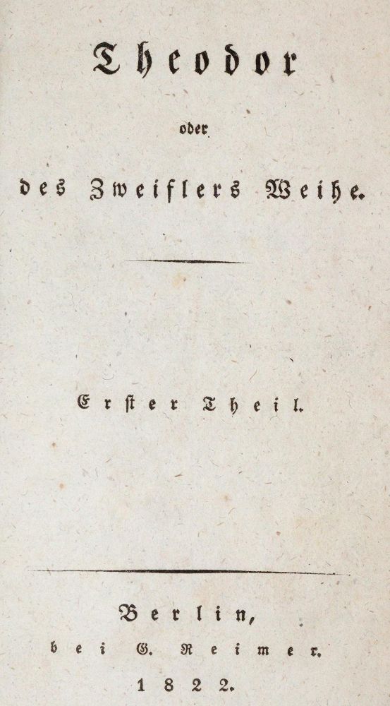 Große Abbildung Nr.1: 140-1556 (Wette,W.M.L.de).: (Literatur und illustrierte Bücher bis 19.Jahrhundert)