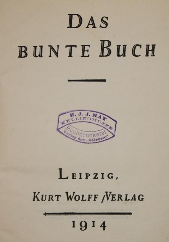 Große Abbildung Nr.1: 140-1580 Bunte Buch, Das.: (Literatur und illustrierte Bücher 20.Jahrhundert - Alte Literatur in modernen Ausgaben)