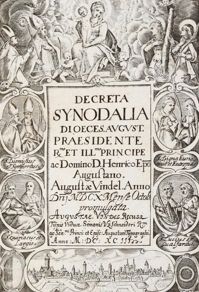 Große Abbildung Nr.1: 140-159 Decreta Synodalia Dioeces.: (Alte Drucke, Handschriften und Theologie)