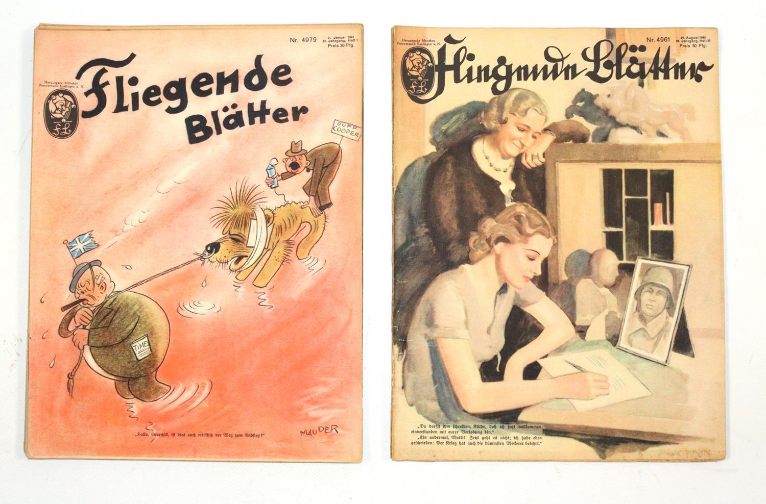 Große Abbildung Nr.3: 140-1613 Fliegende Blätter.: (Literatur und illustrierte Bücher 20.Jahrhundert - Alte Literatur in modernen Ausgaben)