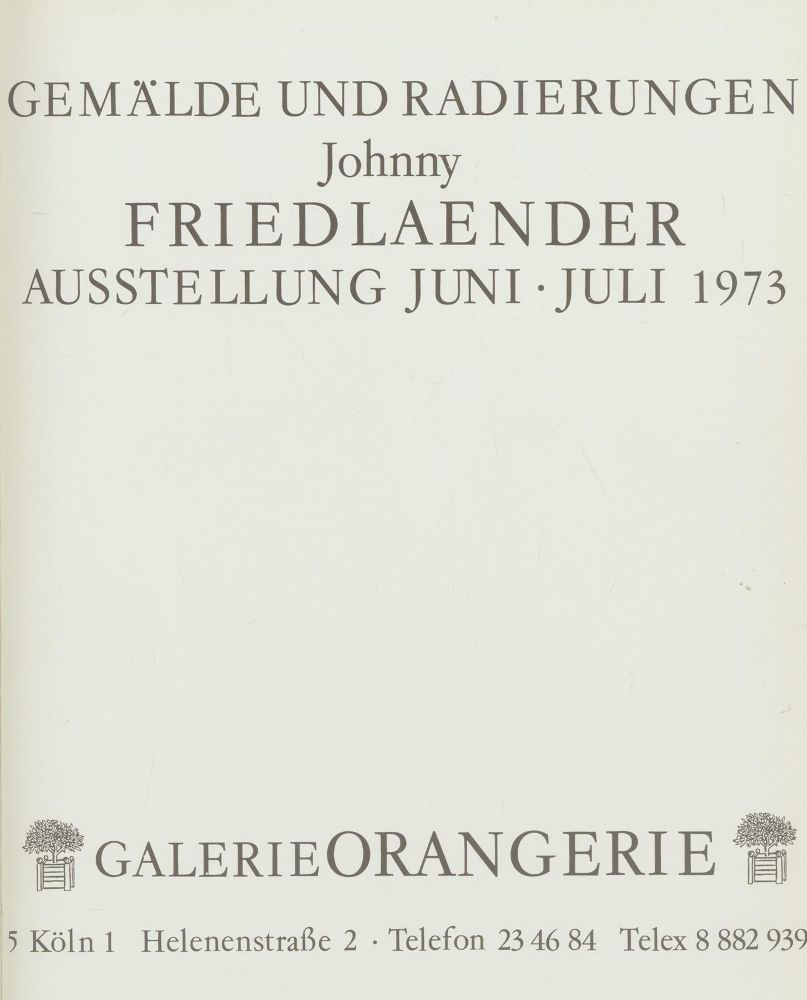 Große Abbildung Nr.2: 140-1614 Friedlaender,J.: (Literatur und illustrierte Bücher 20.Jahrhundert - Alte Literatur in modernen Ausgaben)