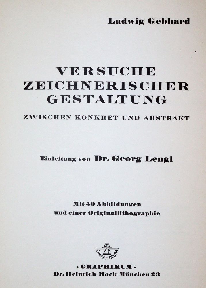 Große Abbildung Nr.1: 140-1617 Gebhard,L.: (Literatur und illustrierte Bücher 20.Jahrhundert - Alte Literatur in modernen Ausgaben)