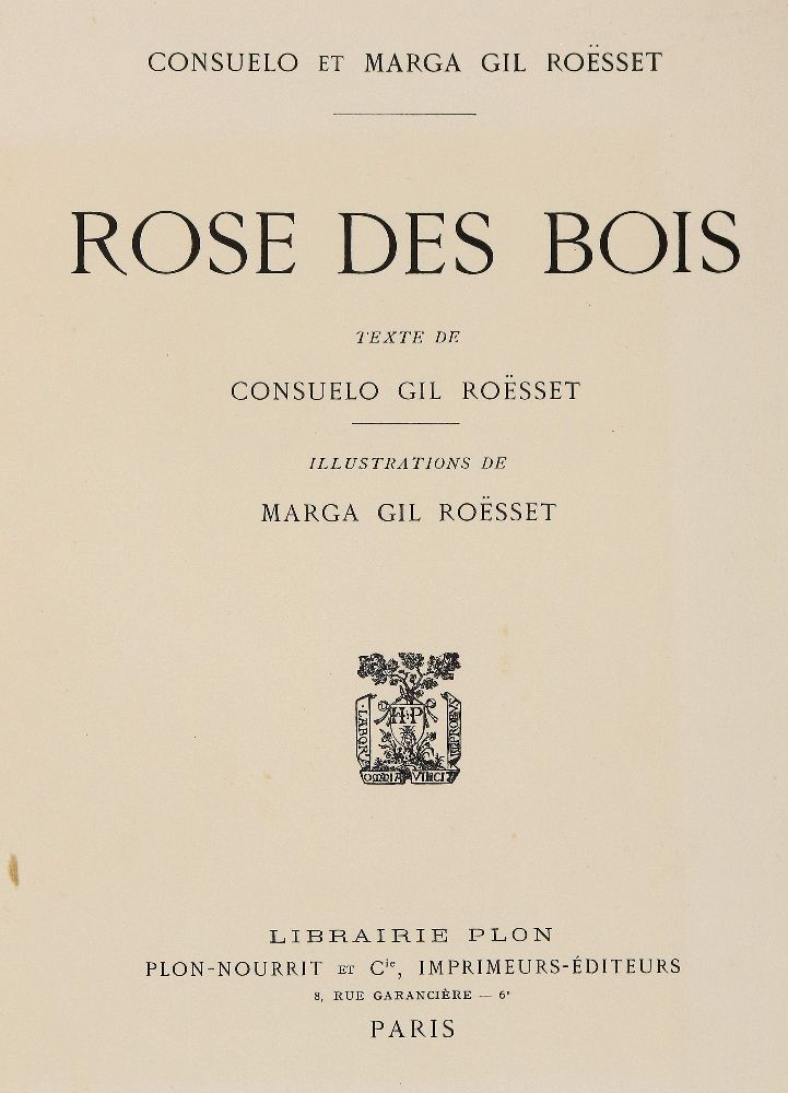 Große Abbildung Nr.1: 140-1622 Gil Roesset,C. u. M.: (Literatur und illustrierte Bücher 20.Jahrhundert - Alte Literatur in modernen Ausgaben)