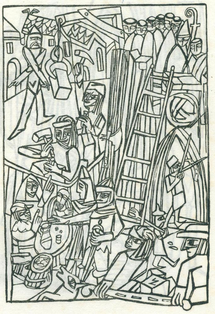 Große Abbildung Nr.1: 140-1627 Marienkirche in Reutlingen, Die.: (Grieshaber)