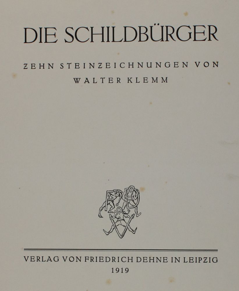 Große Abbildung Nr.2: 140-1654 Klemm,W.: (Literatur und illustrierte Bücher 20.Jahrhundert - Alte Literatur in modernen Ausgaben)
