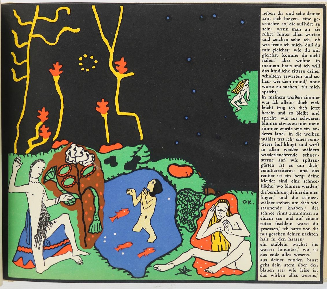 Große Abbildung Nr.2: 140-1655 Kokoschka,O.: (Literatur und illustrierte Bücher 20.Jahrhundert - Alte Literatur in modernen Ausgaben)