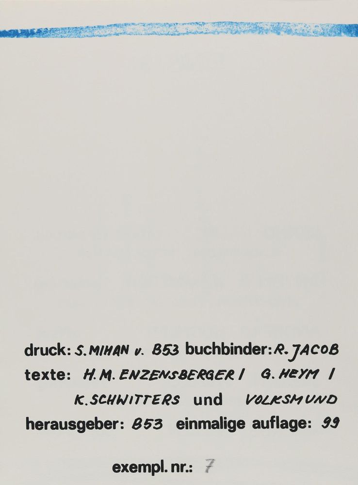 Große Abbildung Nr.2: 140-1659 Enzensberger,H.M.,G.Heym u. K.Schwitters.: (Künstlergruppe B53)