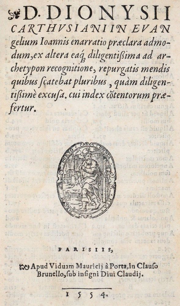 Große Abbildung Nr.1: 140-166 Dionysius Carthusianus.: (Alte Drucke, Handschriften und Theologie)