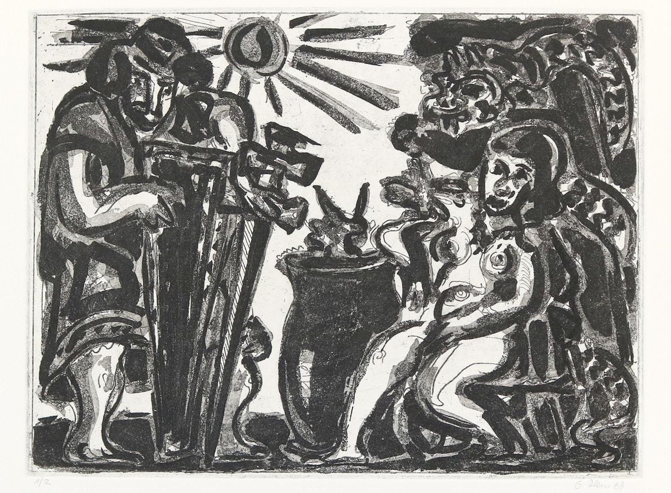 Große Abbildung Nr.21: 140-1661 Wenzel,J.: (Künstlergruppe B53)