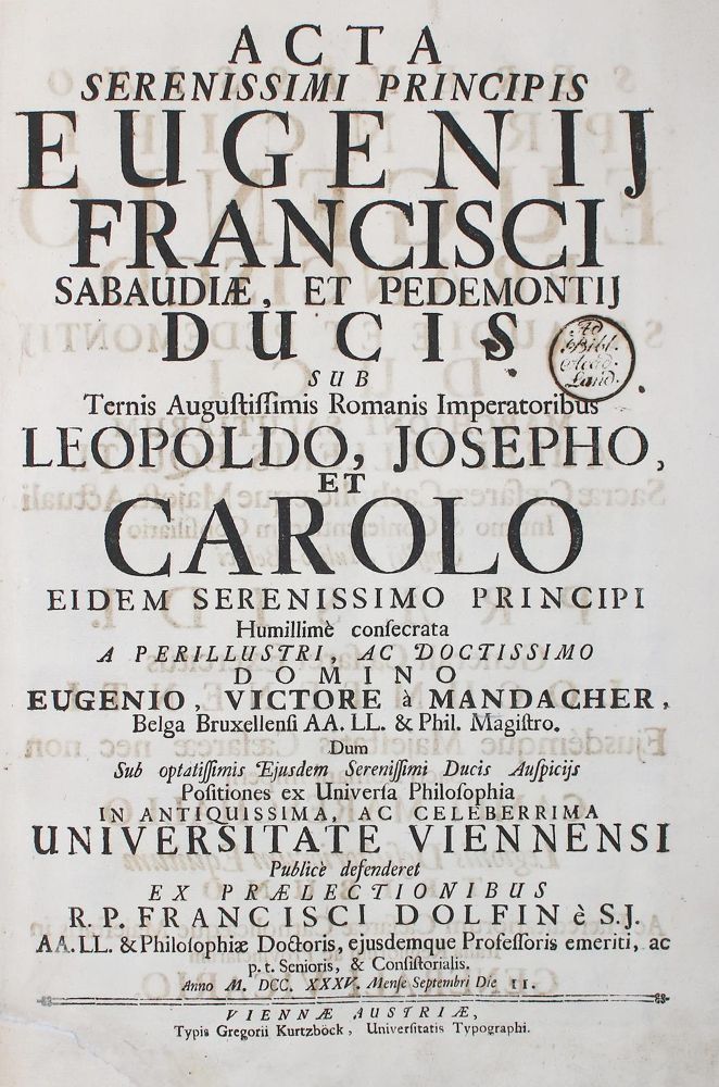 Große Abbildung Nr.1: 140-168 Dolfin,F.: (Alte Drucke, Handschriften und Theologie)