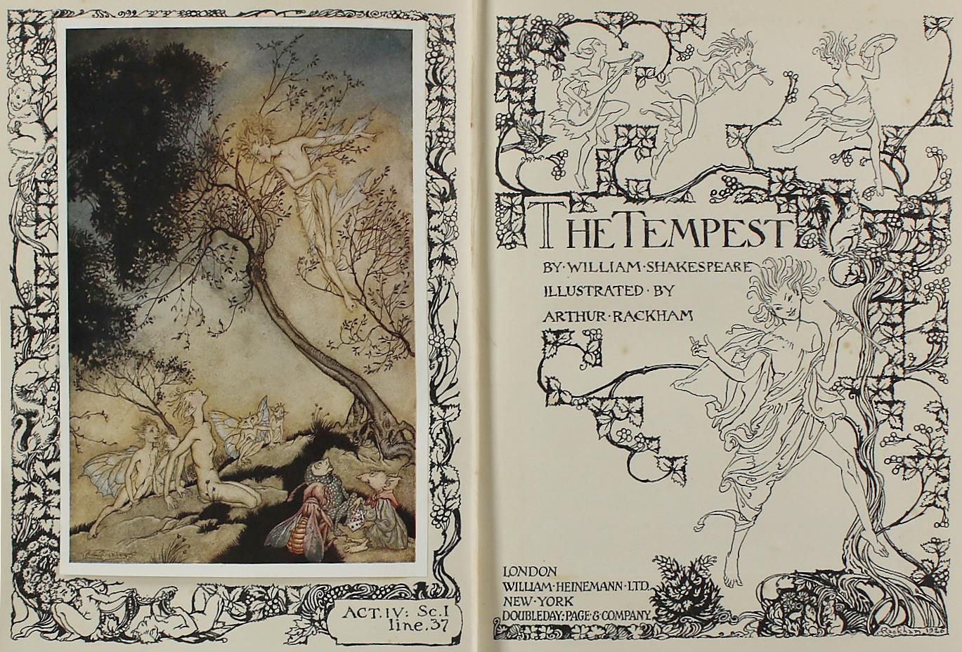 Große Abbildung Nr.1: 140-1709 Shakespeare,W.: (Rackham)