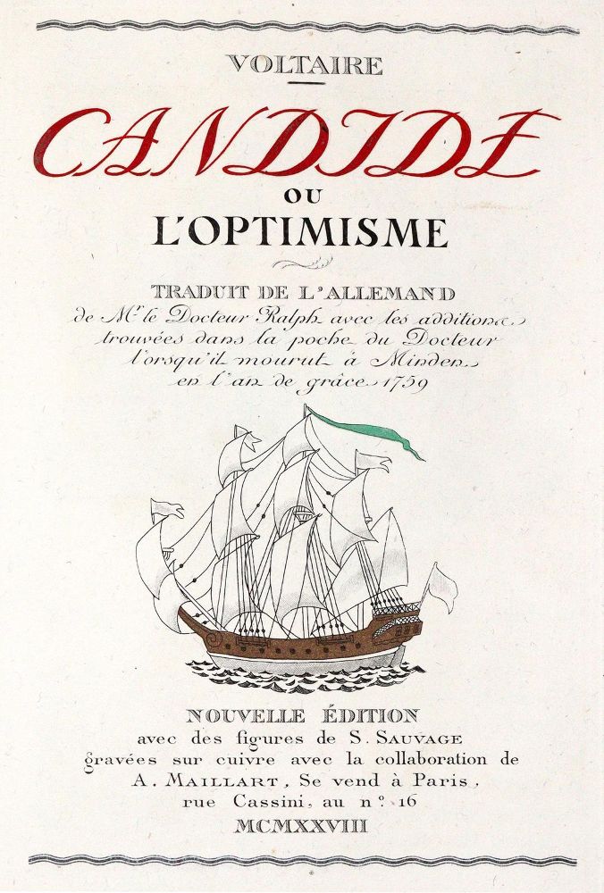 Große Abbildung Nr.1: 140-1719 Voltaire (d.i. F.M.Arouet).: (Sauvage)