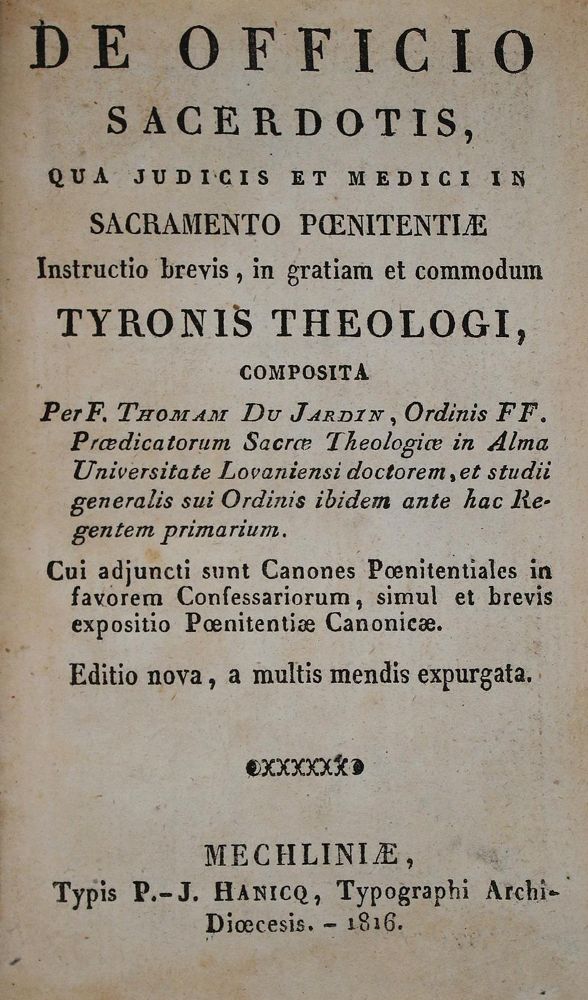 Große Abbildung Nr.1: 140-173 Du Jardin,T.: (Alte Drucke, Handschriften und Theologie)