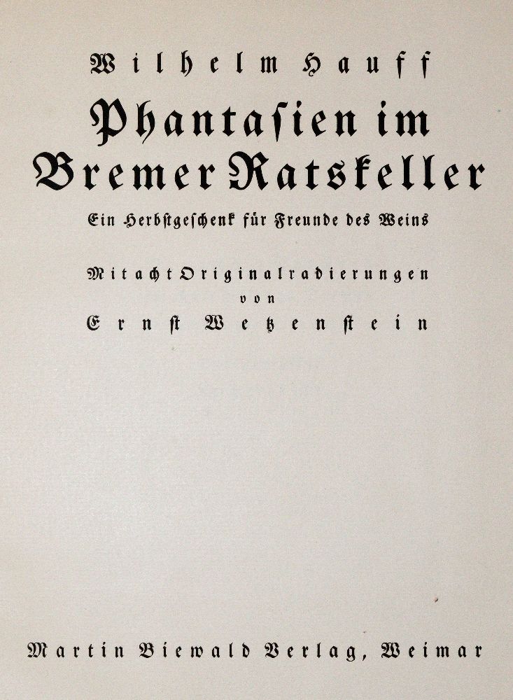 Große Abbildung Nr.1: 140-1742 Hauff,W.: (Wetzenstein)