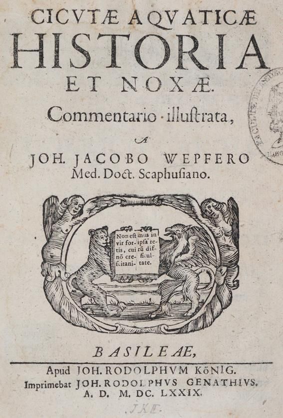 Große Abbildung Nr.1: 140-1768 Wepfer,J.J.: (Botanik, Pilze, Schierling)