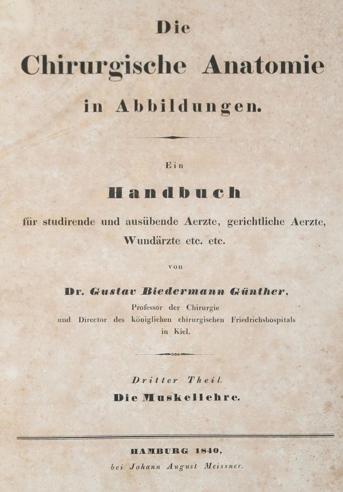 Große Abbildung Nr.2: 140-1792 Günther,G.B.: (Medizin, Chirurgie)