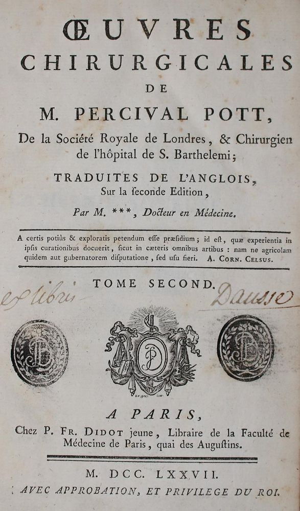 Große Abbildung Nr.1: 140-1794 Pott,P.: (Medizin, Chirurgie)
