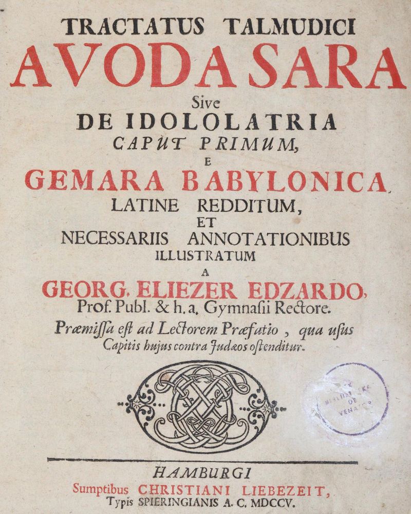 Große Abbildung Nr.1: 140-180 Edzard,G.E.: (Alte Drucke, Handschriften und Theologie)