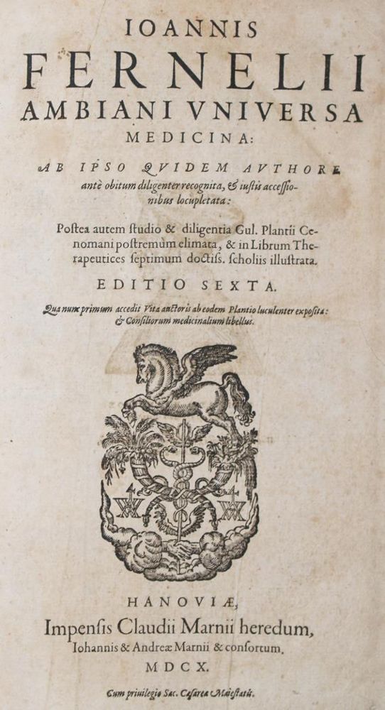 Große Abbildung Nr.1: 140-1801 Fernel,J.: (Medizin)