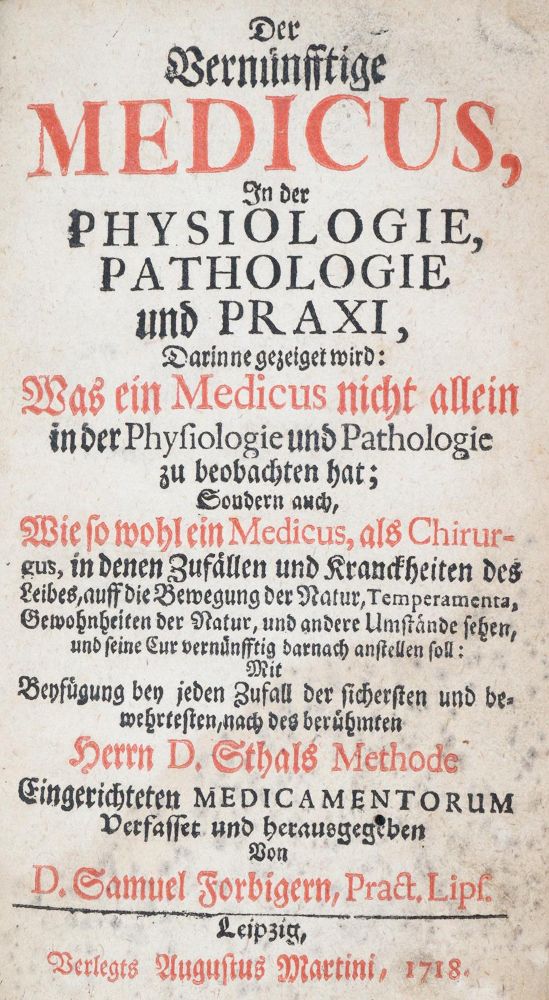 Große Abbildung Nr.1: 140-1802 Forbiger,S.: (Medizin)