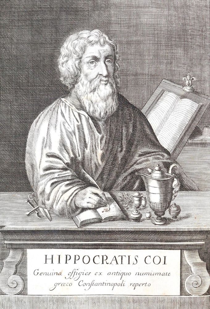 Große Abbildung Nr.2: 140-1813 Hippocrates.: (Medizin)