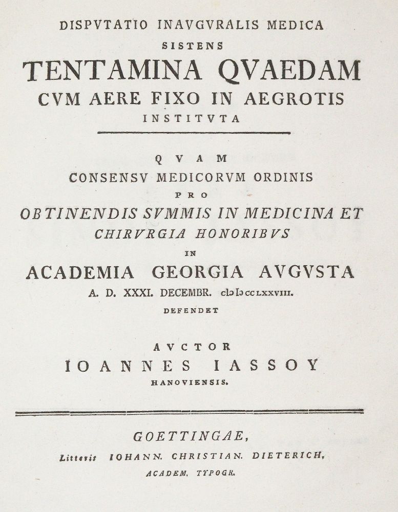 Große Abbildung Nr.1: 140-1822 Jassoy,J.: (Medizin)
