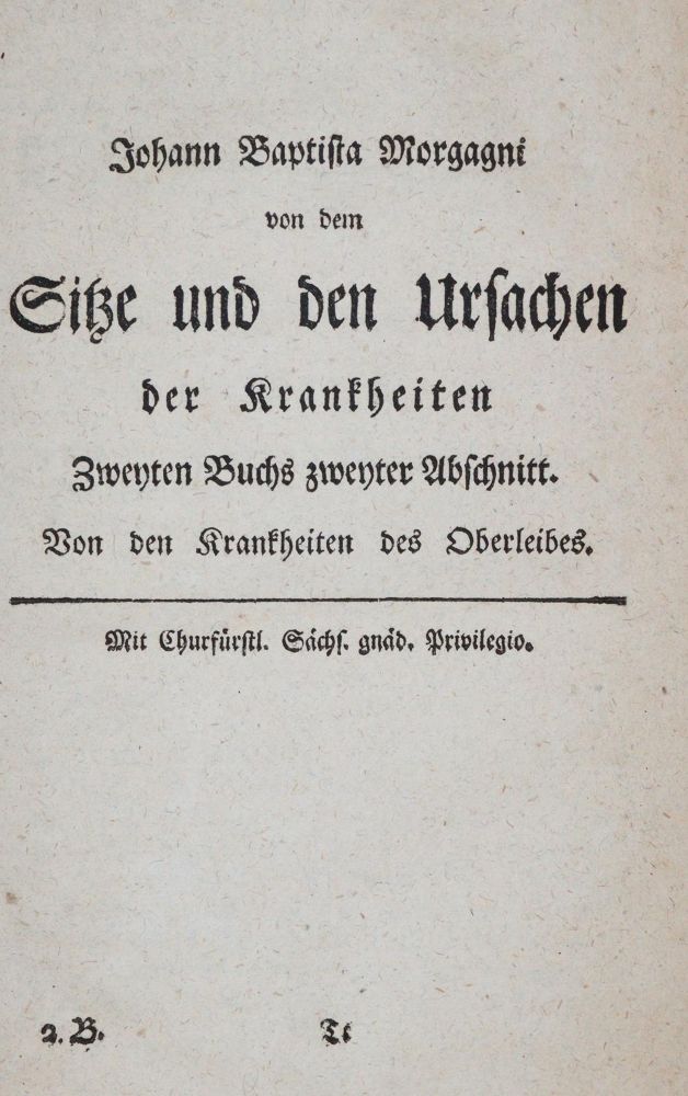 Große Abbildung Nr.1: 140-1833 Morgagni,J.B.: (Medizin)