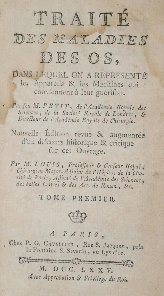 Große Abbildung Nr.2: 140-1836 Petit,(J.L.).: (Medizin)
