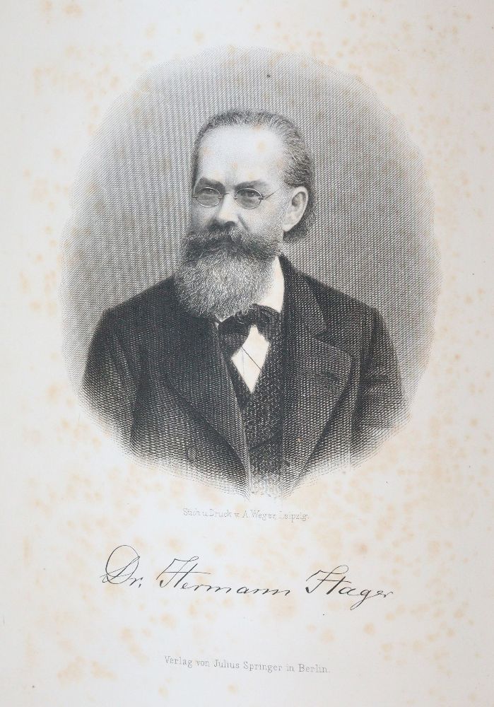 Große Abbildung Nr.4: 140-1838 Hager,H.: (Medizin, Pharmazie)