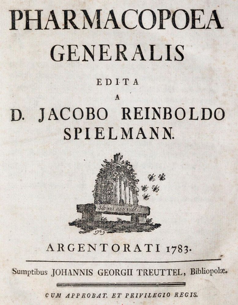 Große Abbildung Nr.1: 140-1846 Spielmann,J.R.: (Medizin, Pharmazie)