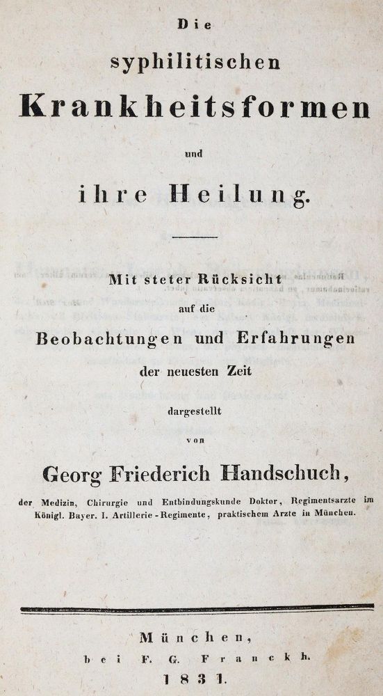 Große Abbildung Nr.2: 140-1872 Handschuch,G.F.: (Medizin, Syphilis)