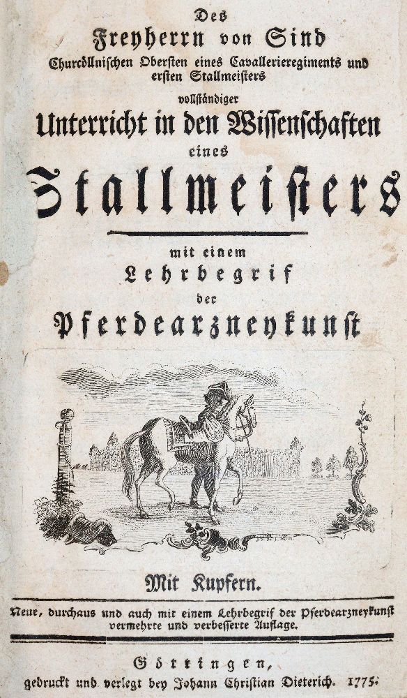 Große Abbildung Nr.1: 140-1875 Sind,(J.B.)v.: (Medizin, Veterinärmedizin)