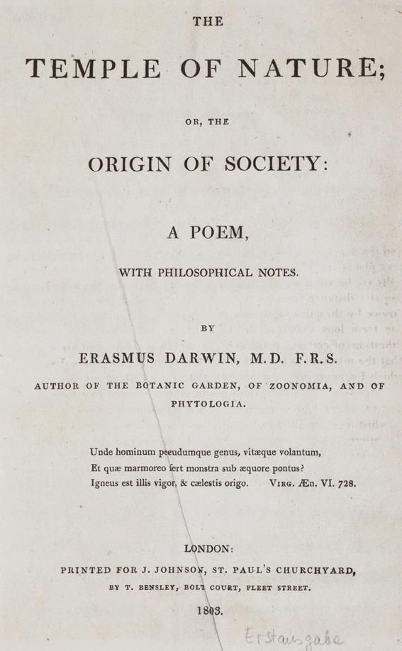 Große Abbildung Nr.1: 140-1891 Darwin,E.: (Zoologie)