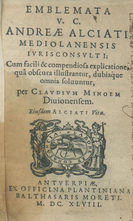 Große Abbildung Nr.1: 140-190 Alciati,A.: (Emblemata)