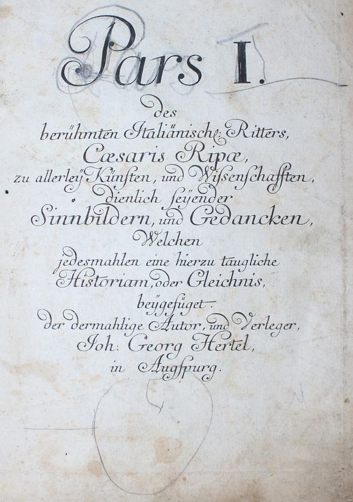 Große Abbildung Nr.1: 140-194 Ripa,C.: (Emblemata)
