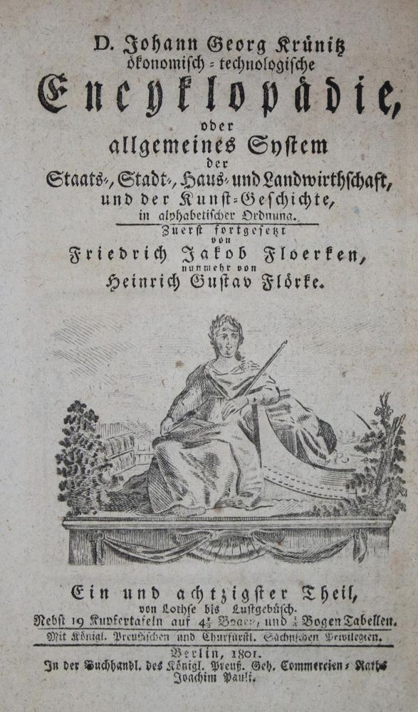 Große Abbildung Nr.11: 140-1946 Krünitz,J.G.: (Verschiedene Gebiete - Varia, Aeronautik, Ballonica)