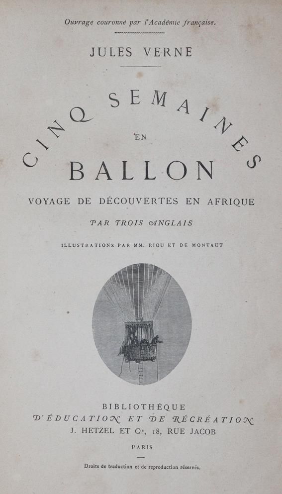 Große Abbildung Nr.1: 140-1947 Verne,J.: (Verschiedene Gebiete - Varia, Aeronautik, Ballonica)