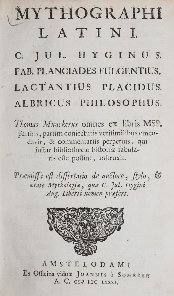 Große Abbildung Nr.2: 140-1955 Hyginus,C.J.: (Verschiedene Gebiete - Varia, Astronomie)