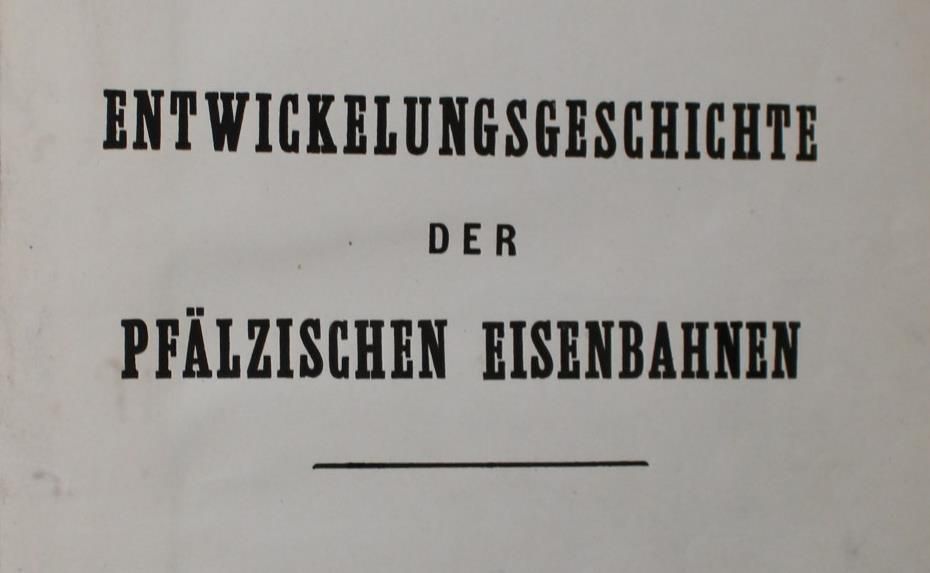 Große Abbildung Nr.1: 140-1984 Pfalz.: (Verschiedene Gebiete - Varia, Eisenbahn, Handschriften)