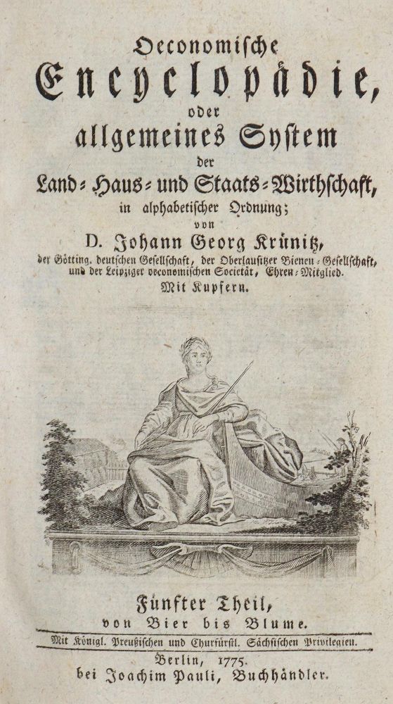 Große Abbildung Nr.1: 140-2012 Krünitz,J.G.: (Verschiedene Gebiete - Varia)