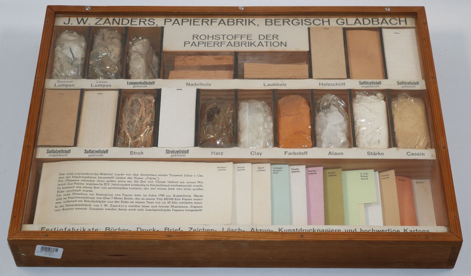 Große Abbildung Nr.2: 140-2045 Zanders.: (Verschiedene Gebiete - Varia, Papier)