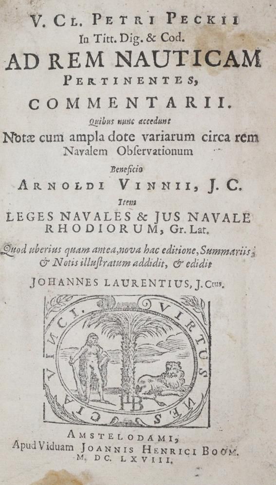 Große Abbildung Nr.1: 140-2064 Peckius,P.: (Verschiedene Gebiete - Varia, Seewesen)