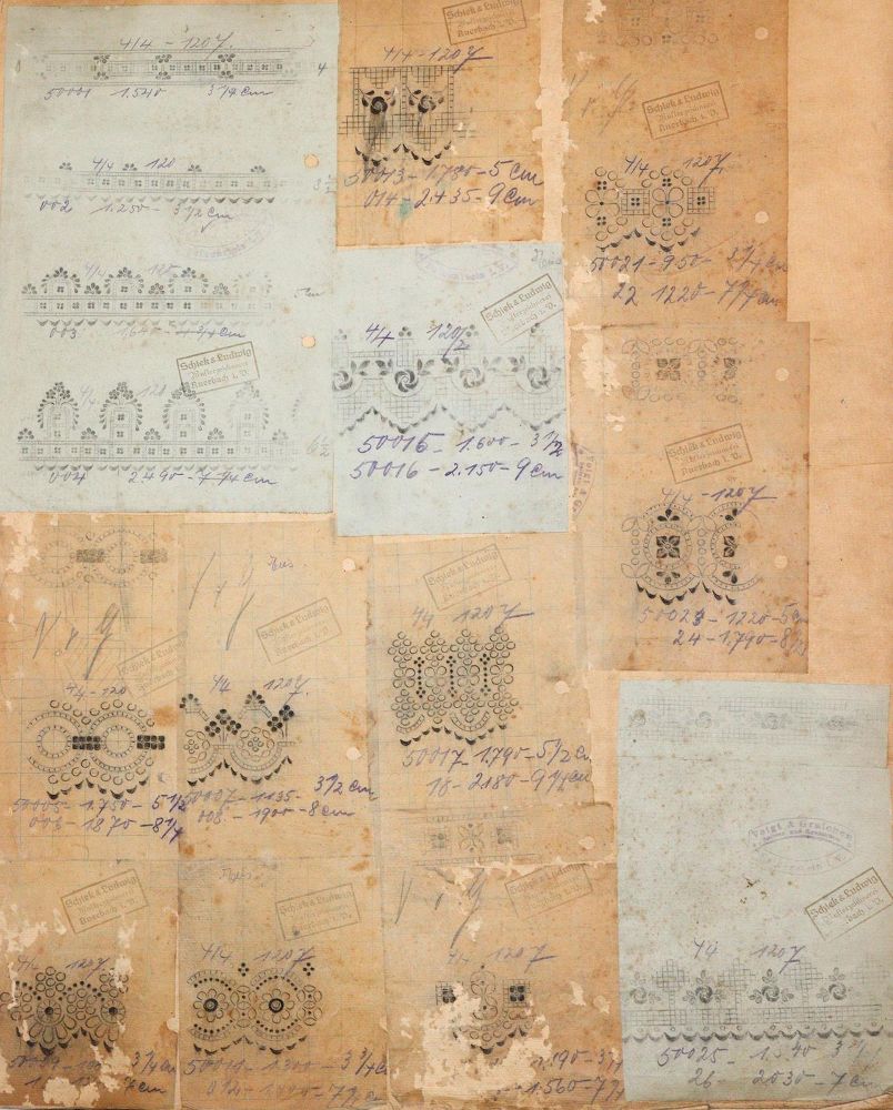 Große Abbildung Nr.6: 140-2073 Musterbuch.: (Verschiedene Gebiete - Varia, Textil)