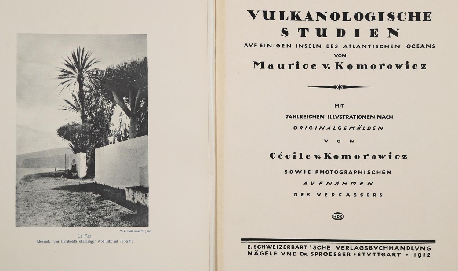 Große Abbildung Nr.2: 140-2079 Komorowicz,M.v.: (Verschiedene Gebiete - Varia, Vulkane)