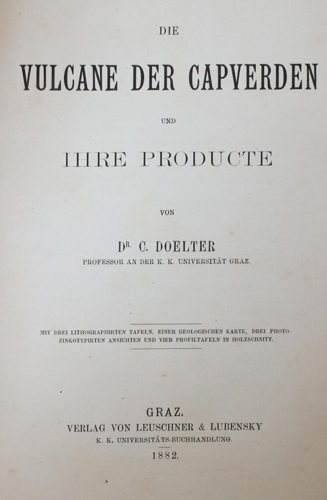 Große Abbildung Nr.1: 140-2095 Doelter,C.: (Afrika, Kapverde)