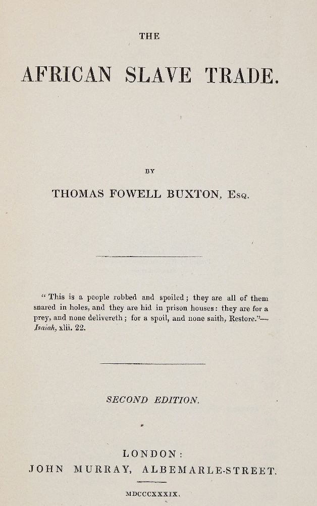 Große Abbildung Nr.1: 140-2105 Buxton, Thomas Fowell.: (Afrika, Sklavenhandel)