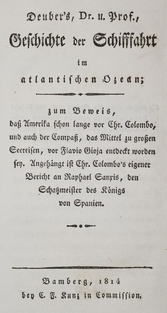 Große Abbildung Nr.1: 140-2116 Deuber,(F.X.A.).: (Amerika)