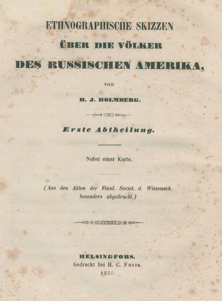 Große Abbildung Nr.1: 140-2122 Holmberg,H.J.: (Amerika)