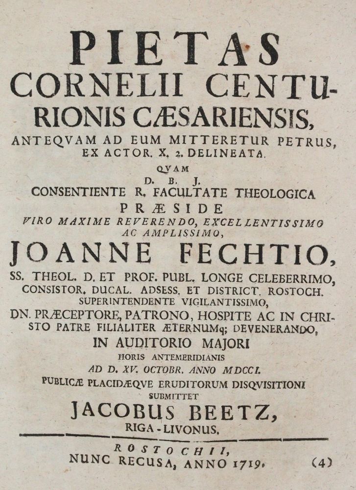 Große Abbildung Nr.34: 140-214 Fecht,J.: (Alte Drucke, Handschriften und Theologie)
